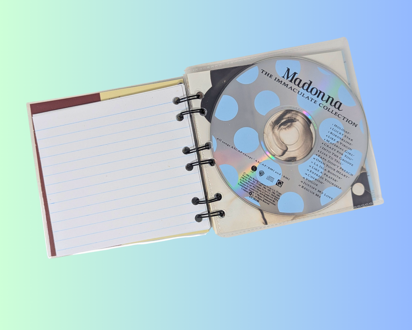 Madonna, The Immaculate Collection CD Notebook