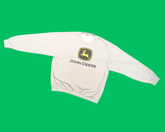 Y2K John Deere Gray Crewneck Size XL