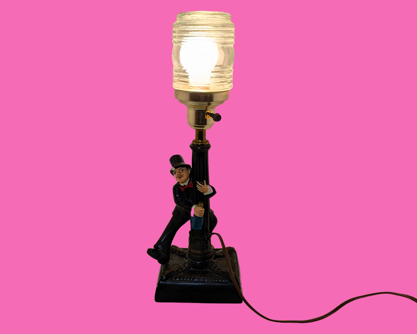 Vintage 1970's Bar Lamp, Not Original Globe