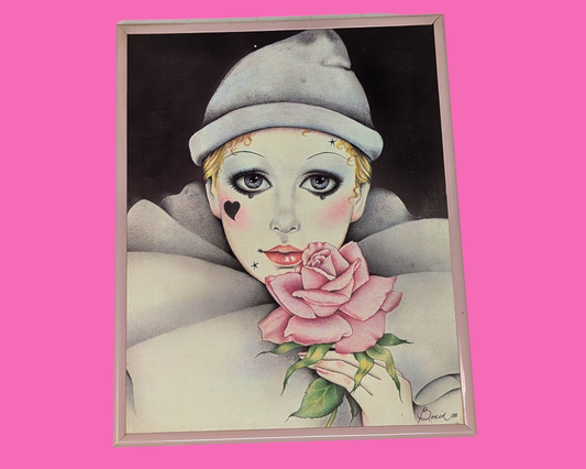 Cadre Pierrot vintage des années 1990