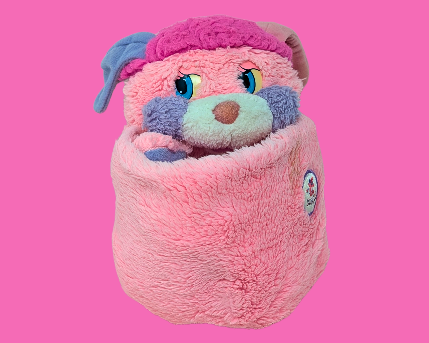Vintage 1980's Pink Popples Plush Toy