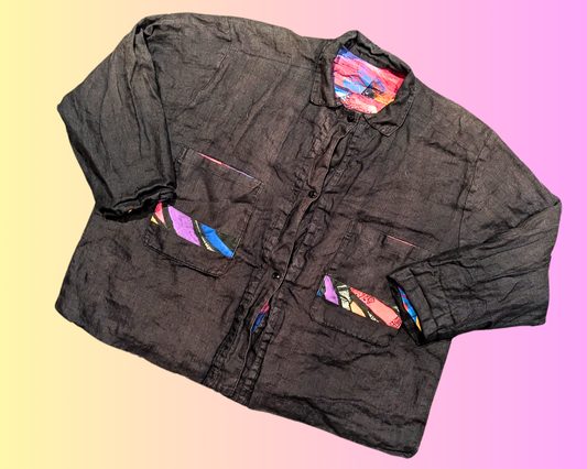 Vintage 1990's Suquma Prêt à Porter Funky Jacket Size 2XL