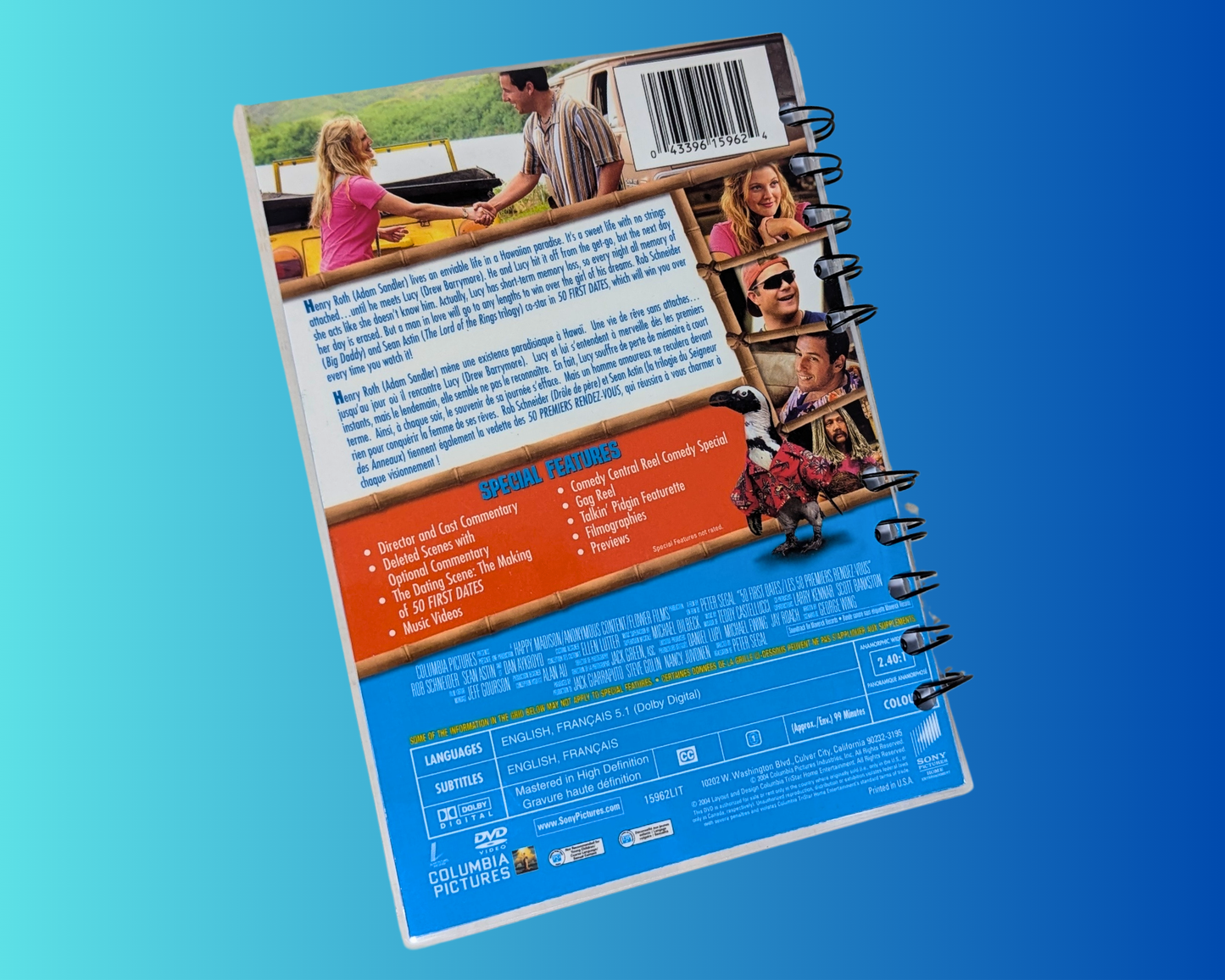 50 First Dates DVD Movie Notebook