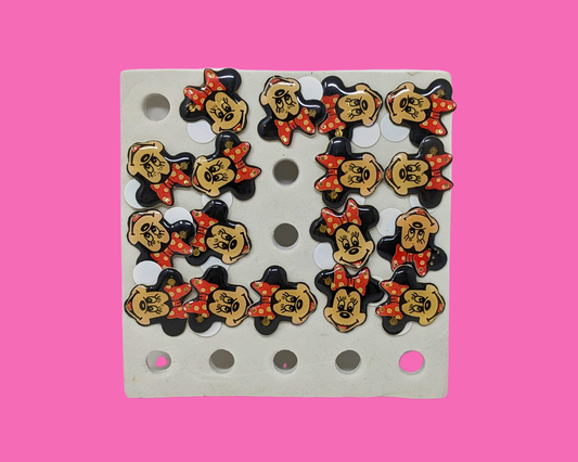 Aimants Minnie Mouse vintage des années 1990, ils s'allument