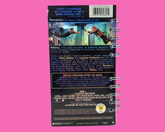 The Matrix VHS Movie Notebook