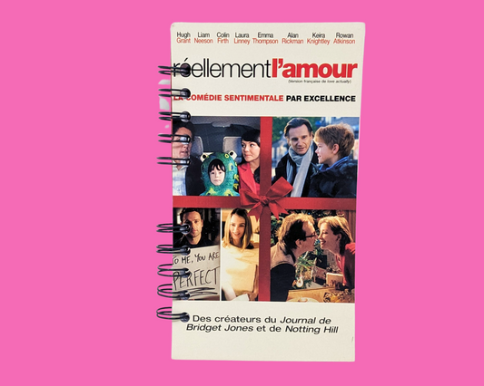 Love Actually French Version VHS Movie Notebook