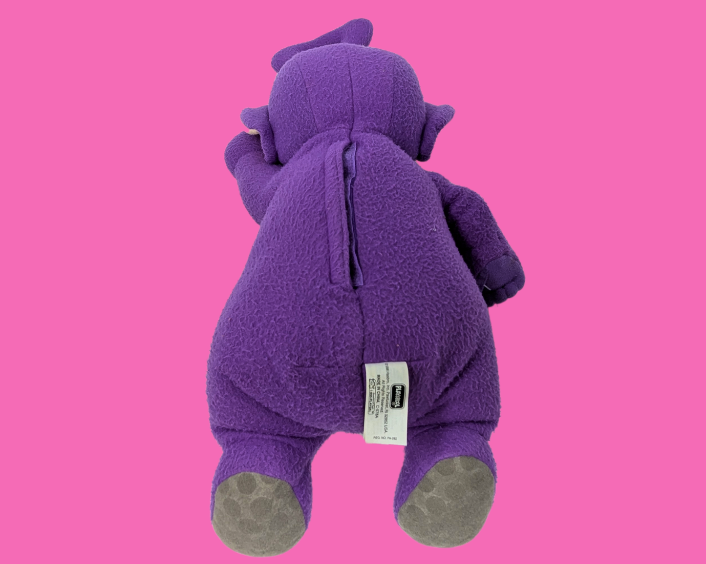 Peluche Tinky Winky Y2K, elle parle