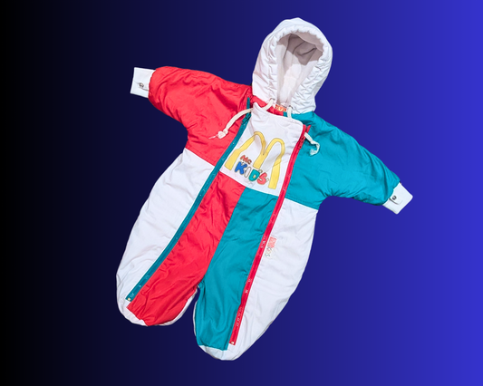 Vintage 1980's Ski Suit McKids McDonald By Sears Size 20 Lbs