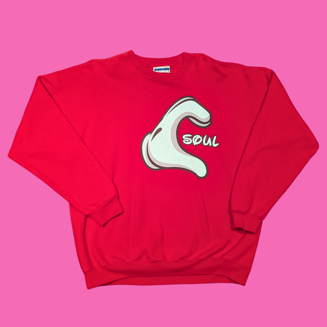 Y2K Soul ''Disney'' Red Crewneck Size L