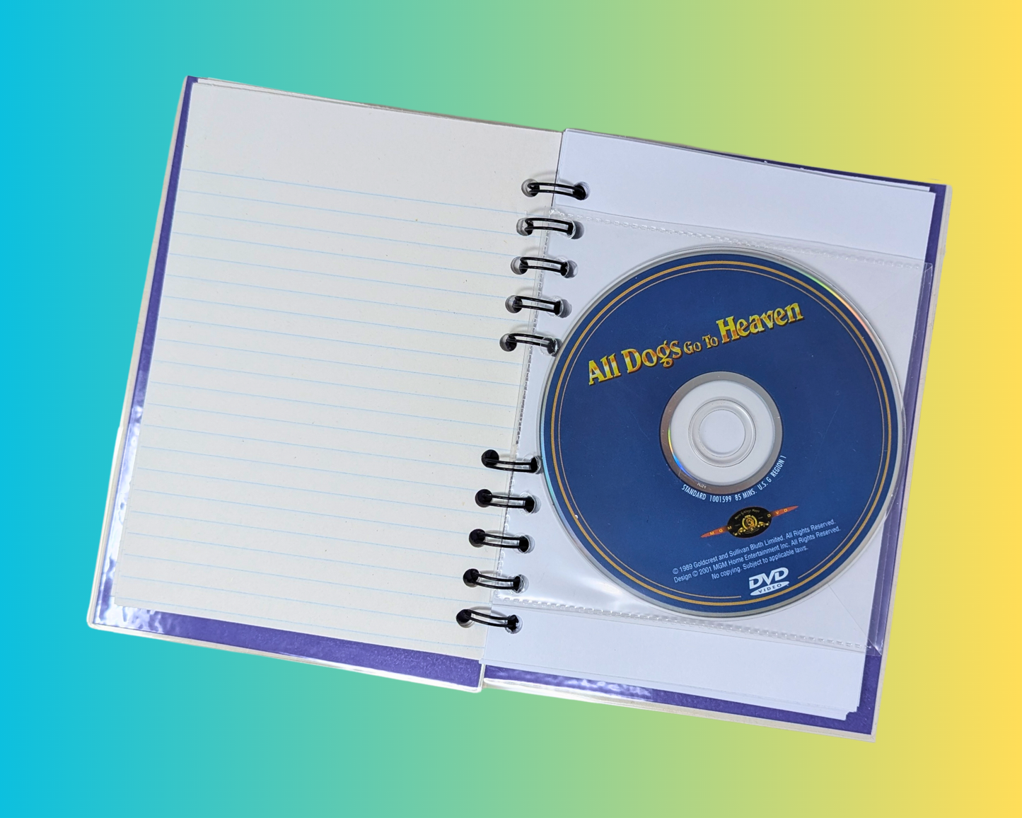 All Dogs Go to Heaven DVD Movie Notebook