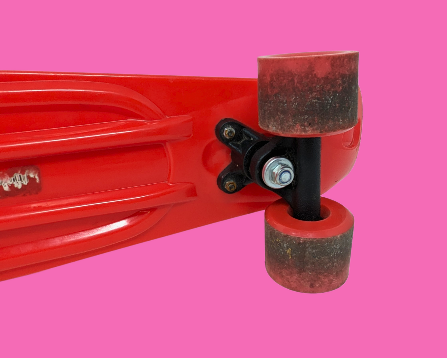 Vintage 1990's Red Mini Skateboard