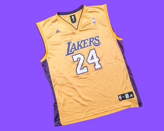 Y2K Adidas NBA Lakers Jersey Kobe Bryant #24 Size XL