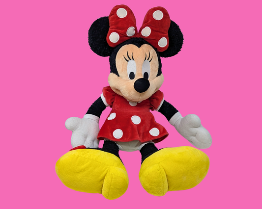 Vintage 1990's Official Walt Disney World Big Minnie Mouse Plush Toy