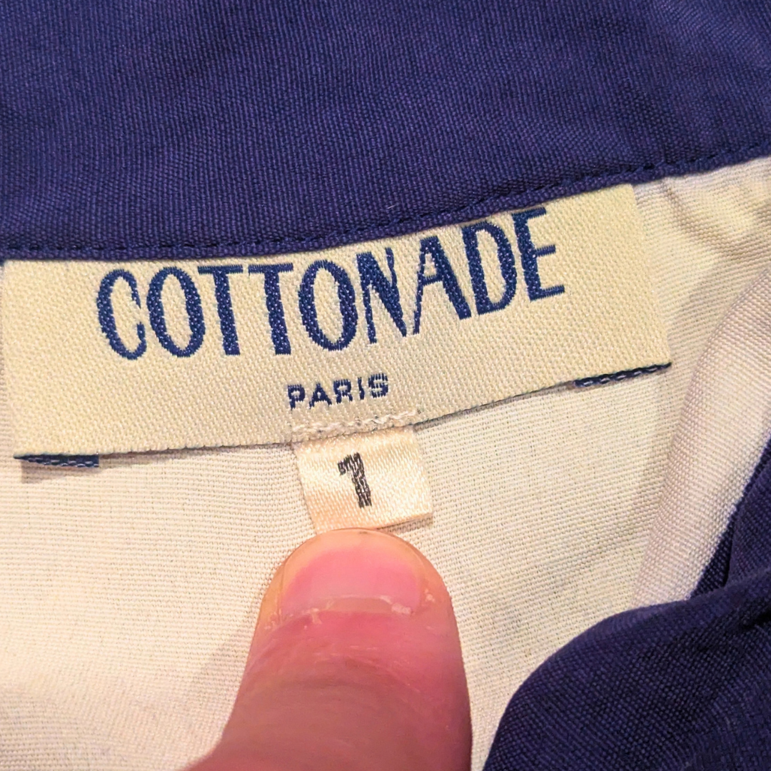 Vintage 1980's Cottonade Paris Blouse Size S