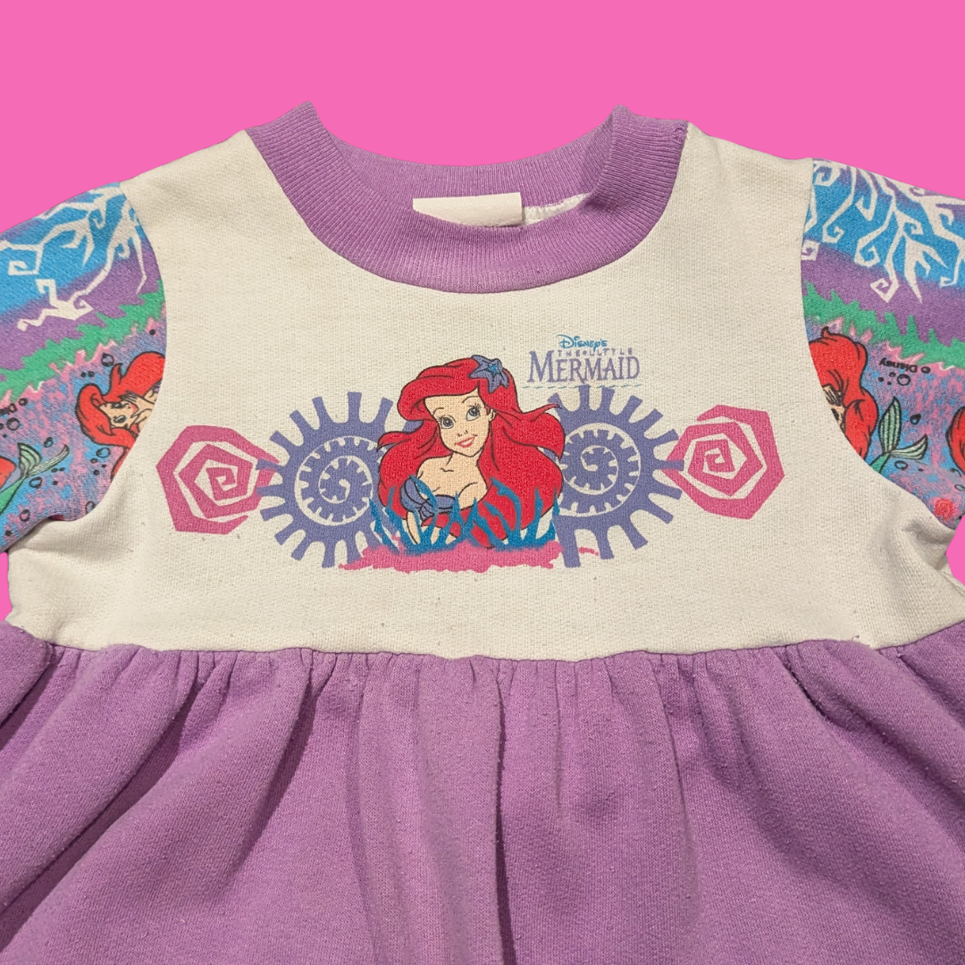 Vintage 1990's Little Mermaid Dress Size 4 Years