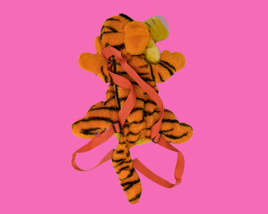 Vintage 1990's Disney Winnie The Pooh Tigger Stuffed Animal Kids Back Pack