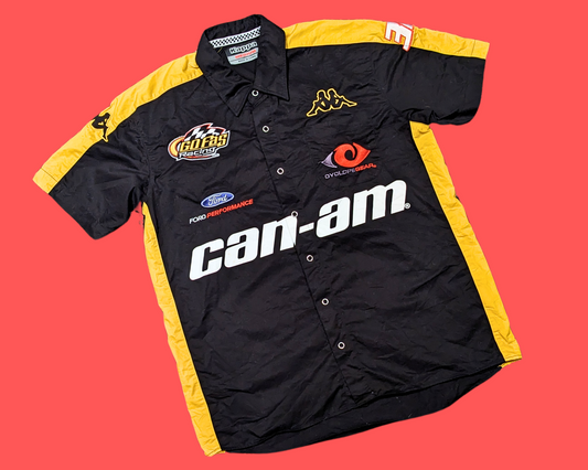 Chemise boutonnée à manches courtes Kappa Can-Am Racing Y2K, taille M