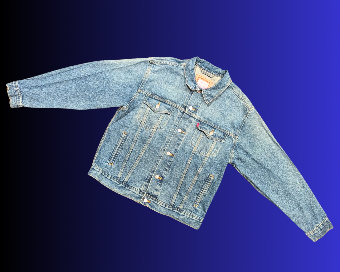 Handmade, Upcycled The Lion King Denim Levi's Jacket Size L