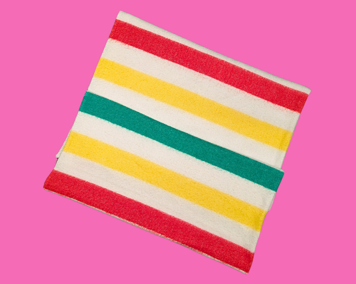 Vintage 1980's Genuine Wool, La Baie Styled Blanket