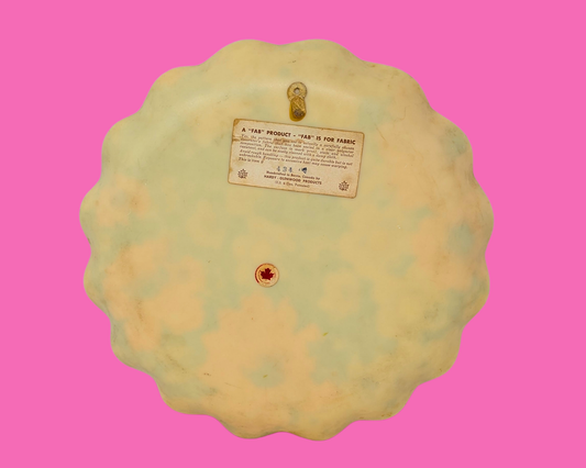 Petit plateau décoratif vintage des années 1960, fabriqué à la main, en tissu floral (voir l'étiquette pour plus de détails)