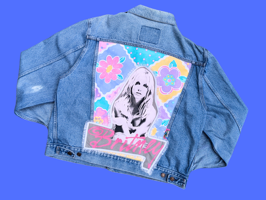 Handmade, Upcycled Britney Spears Jacket Size XL