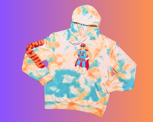 Y2K Tie Dye The Simpsons, Duffman Hoodie Size L