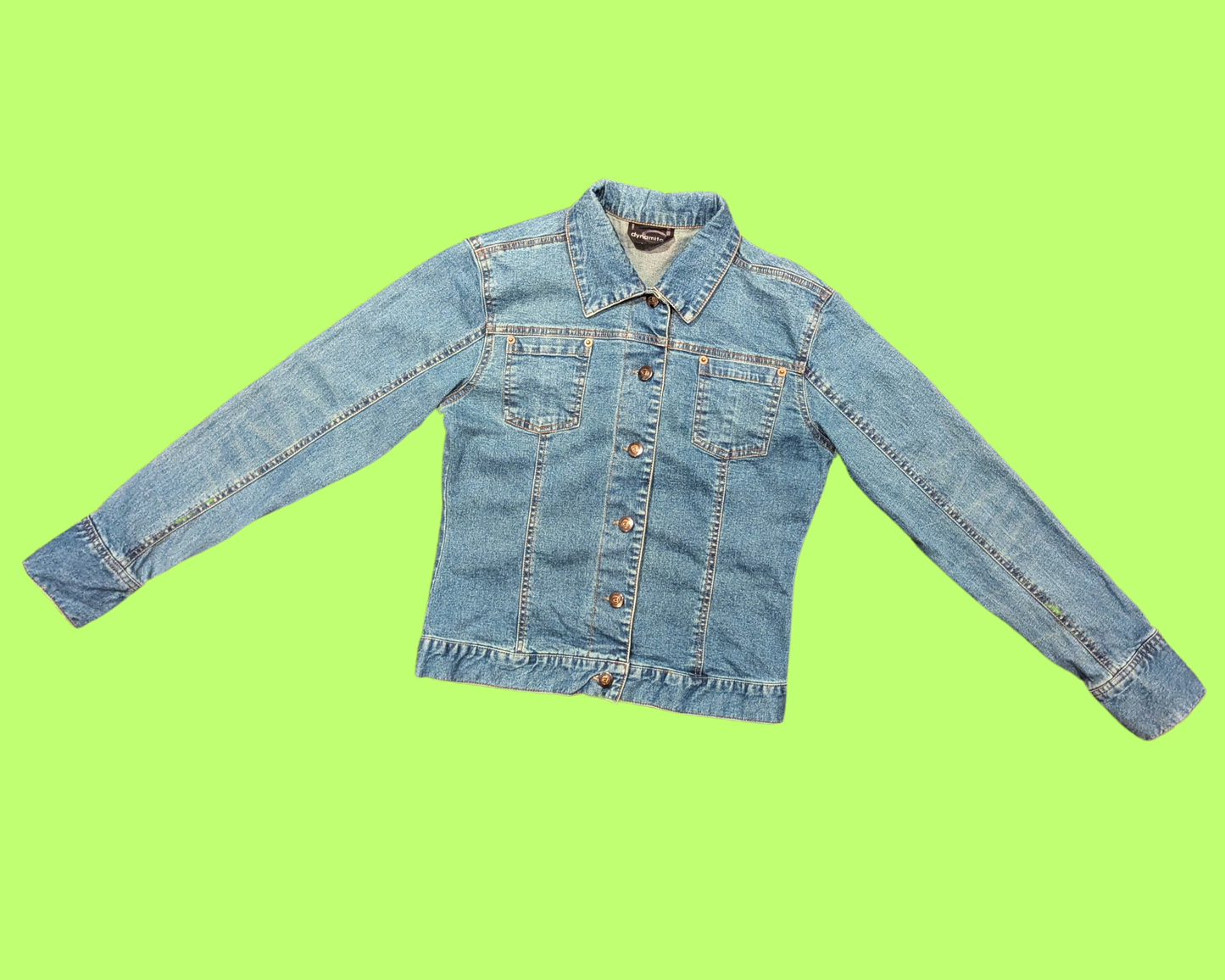 Handmade, Upcycled Denim Jacket with a Peanut, Snoopy ''I Love Quebec, Canada'' T-Shirt Size S for Women