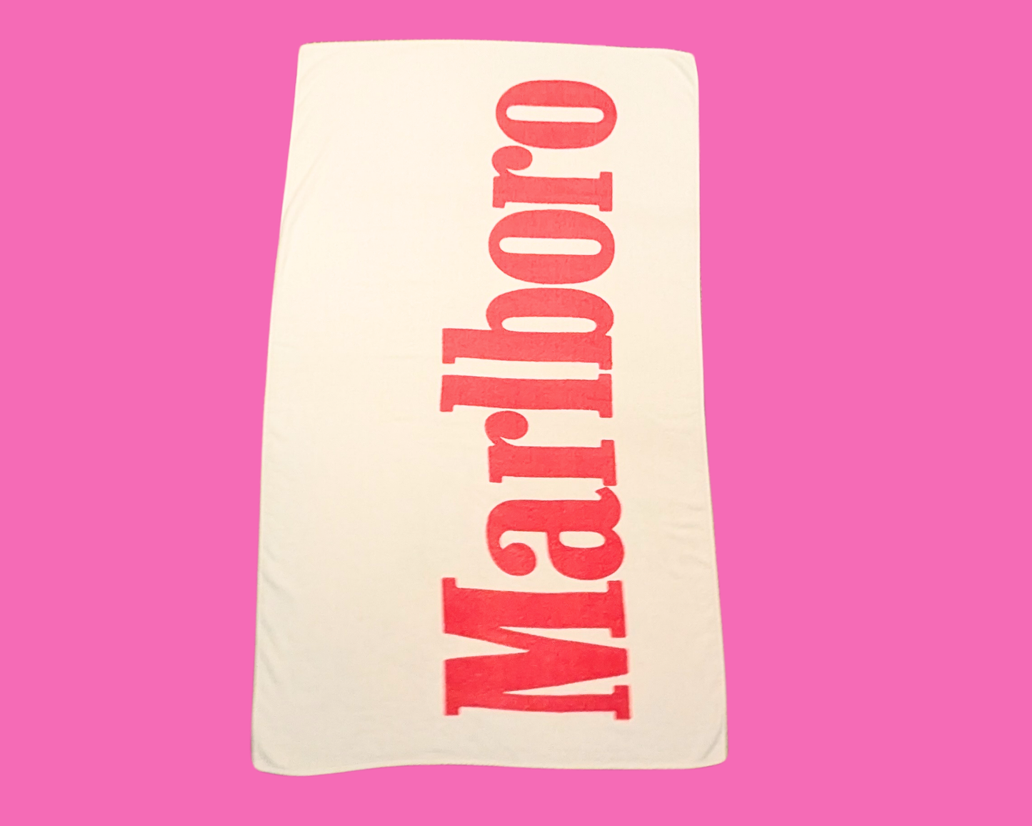 Vintage 1980's Marlboro Cigarettes Cotton Beach Towel