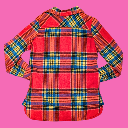 Vintage 1980's Colourful Plaid Jacket by Slogan Creation Carmen Size M