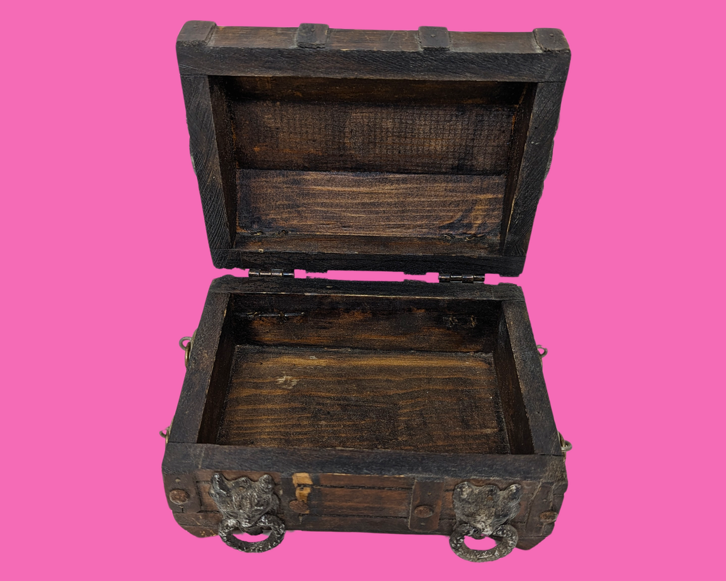 Vintage 1980's Small Wooden Chest