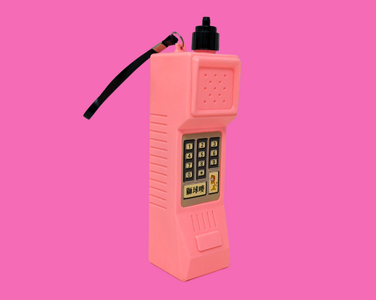 Bouteille de téléphone rose vintage des années 1990