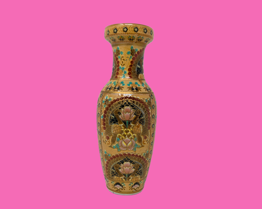 Petit vase asiatique vintage des années 1990