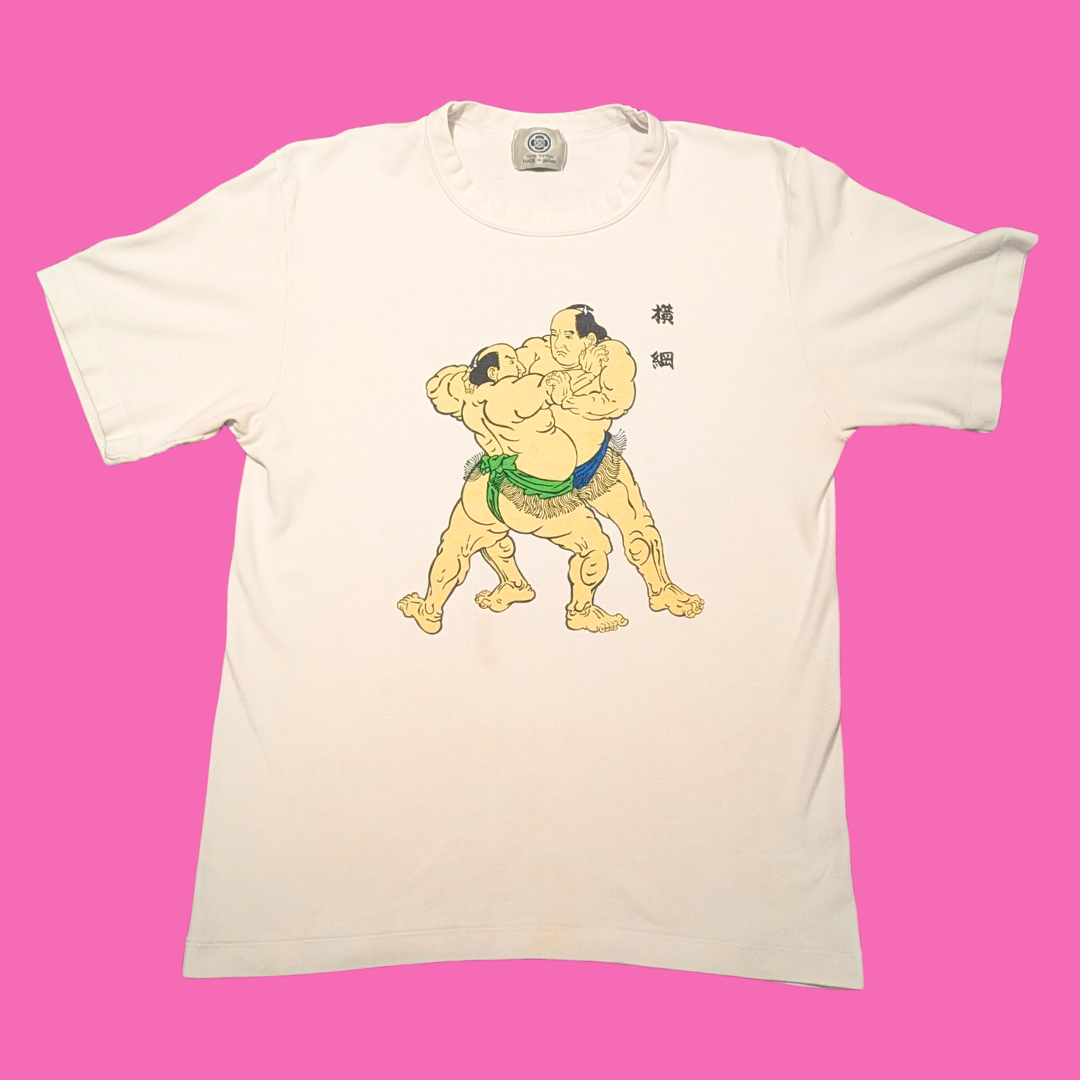 Sumo Wrestling T-Shirt Made in Japan Size L