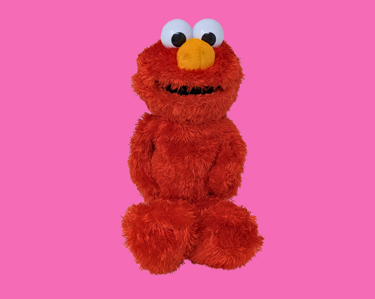 Peluche Elmo Sesame Street vintage des années 1990, fonctionnelle