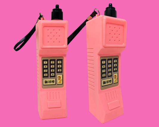 Bouteille de téléphone rose vintage des années 1990