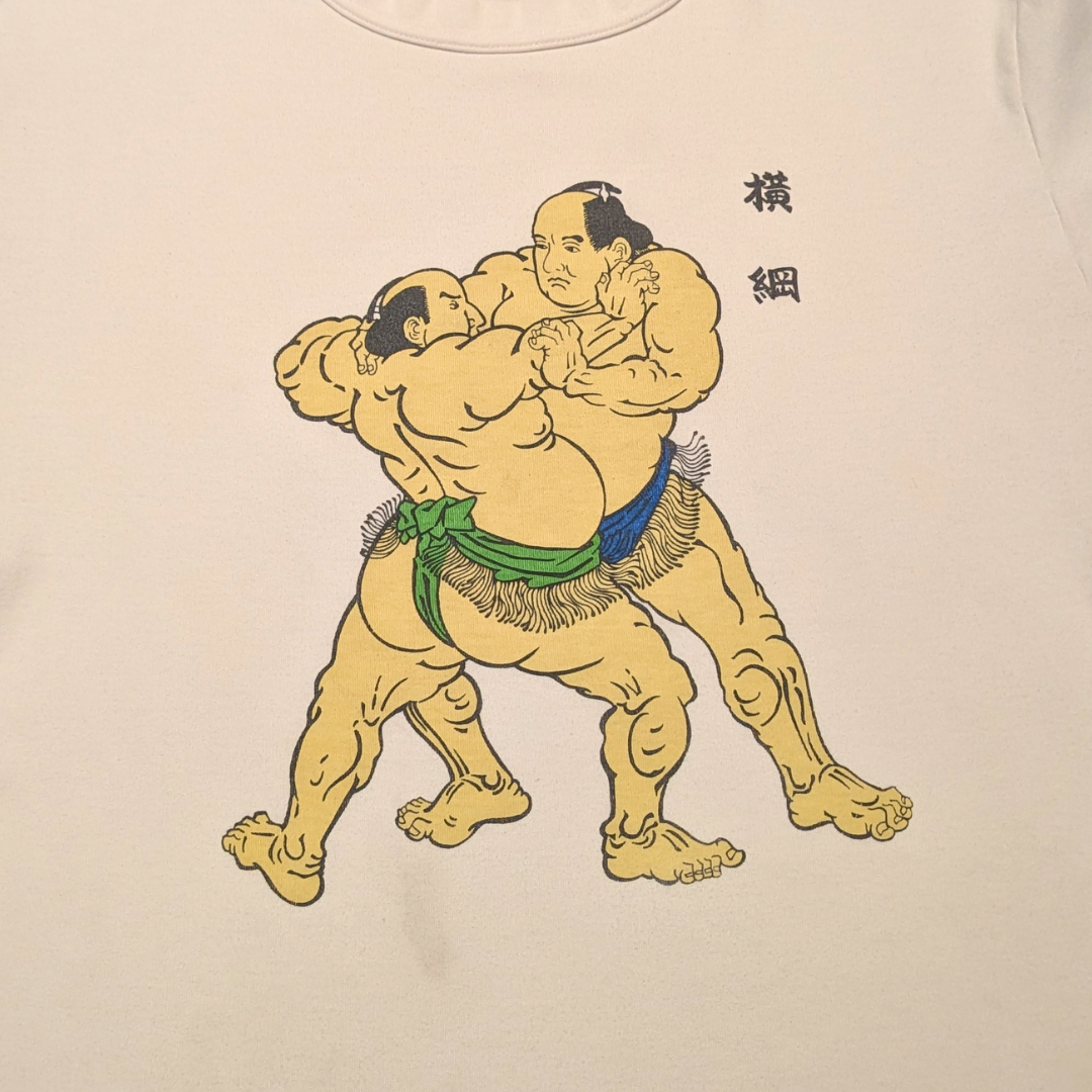 Sumo Wrestling T-Shirt Made in Japan Size L