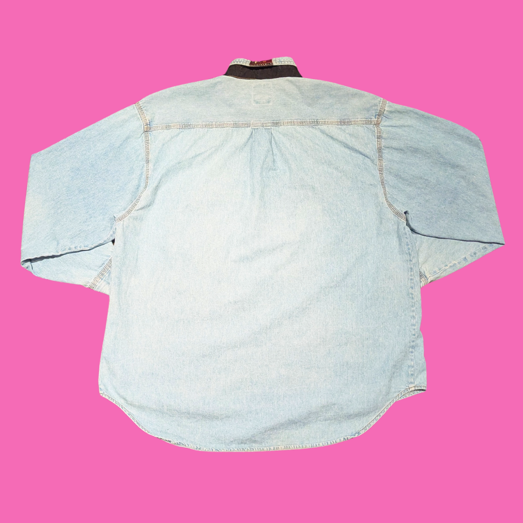 Vintage 1990's Pepe Jeans Denim Shirt Size L