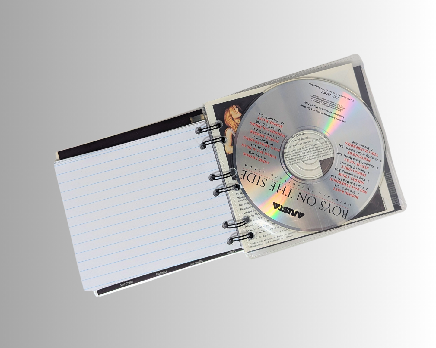 Carnet de notes CD de la bande originale de The Crow