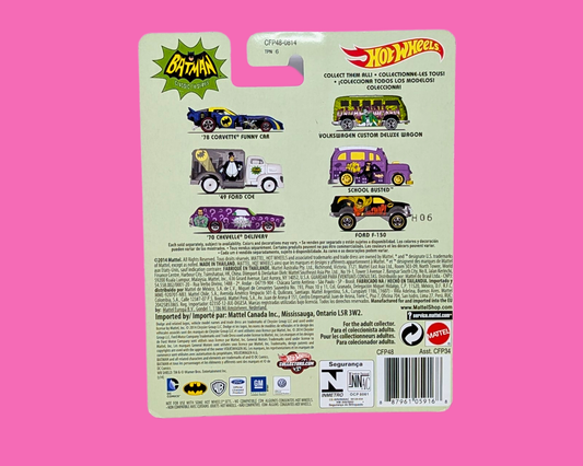 Jouet de collection scellé Hot Wheels Batman Bat Girl School Busted Automobile Y2K