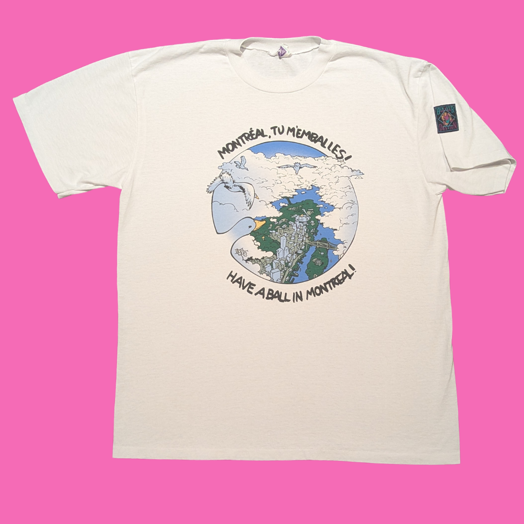 Vintage 1990’s Humeur Design, Souvenir Montreal, T-Shirt Size XL