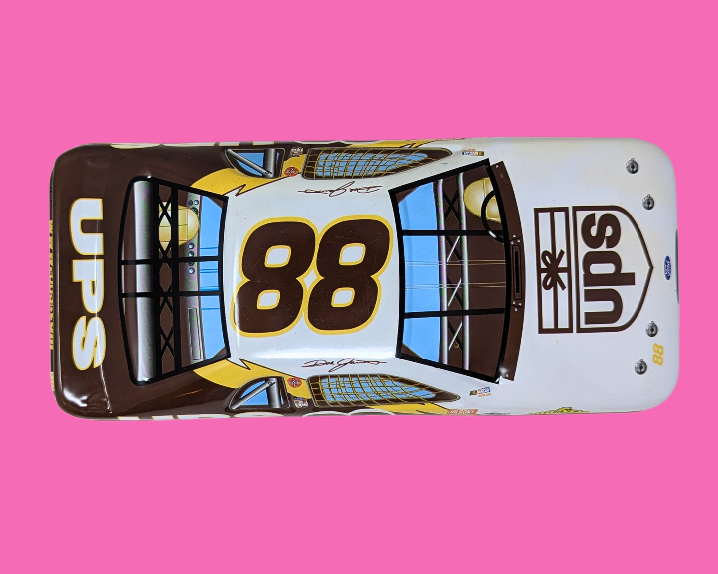 Boîte métallique de collection Y2K Nascar UPS Dale Jarrett