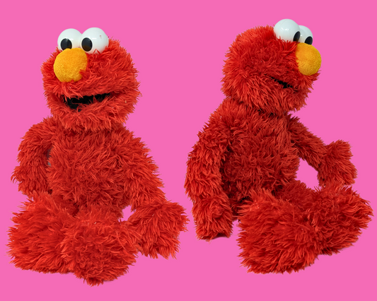 Peluche Elmo Sesame Street vintage des années 1990, fonctionnelle