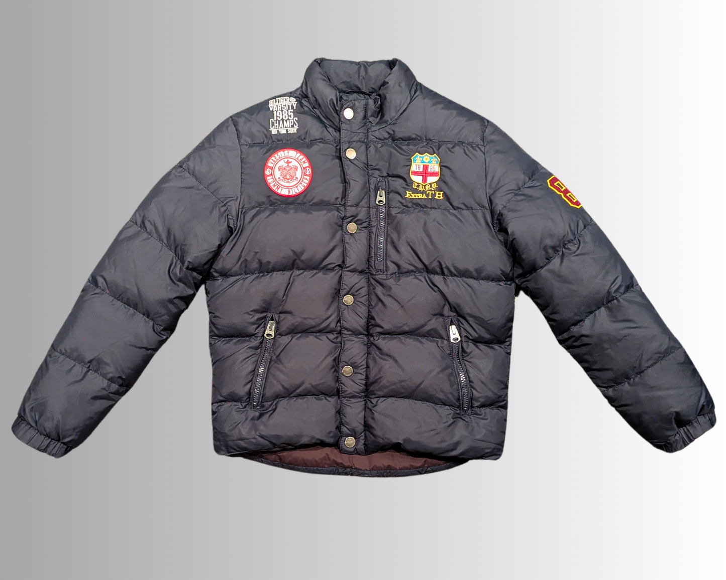 Y2K Tommy Hilfiger Black Bomber Jacket Size M