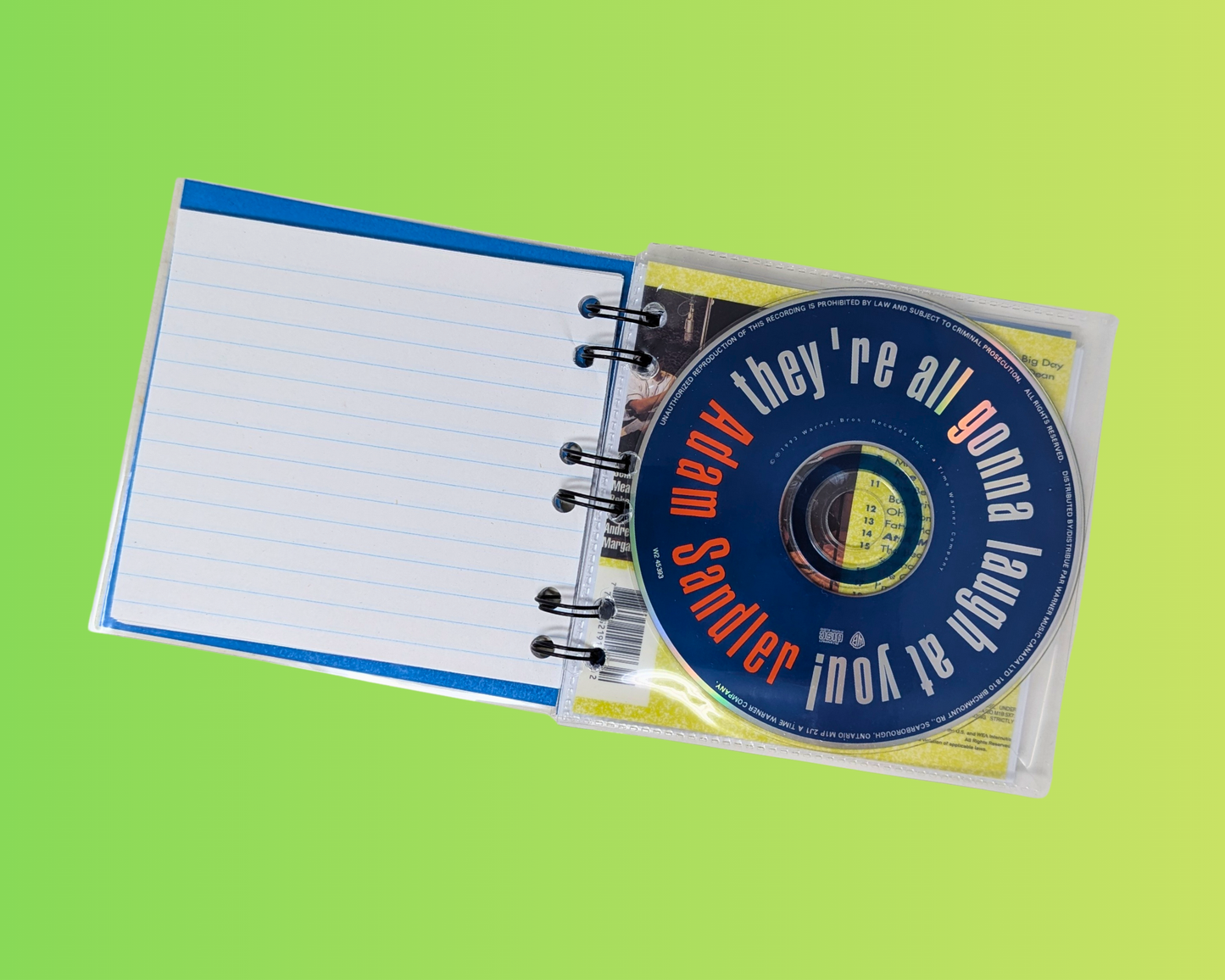 Adam Sandler, They're All Laugh At You CD Notebook