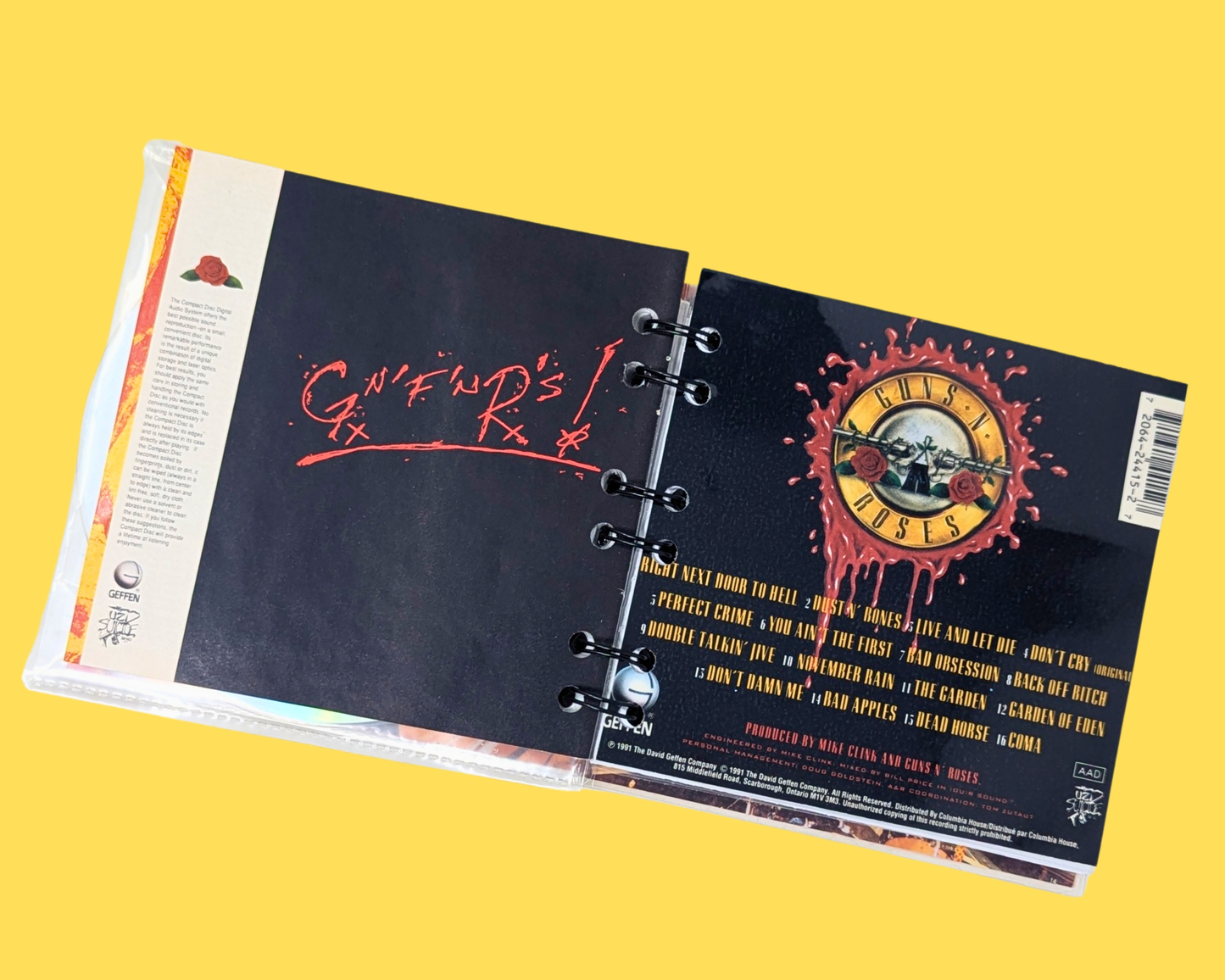 Guns N' Roses, Use Your Illusion I CD Notebook