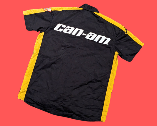 Chemise boutonnée à manches courtes Kappa Can-Am Racing Y2K, taille M