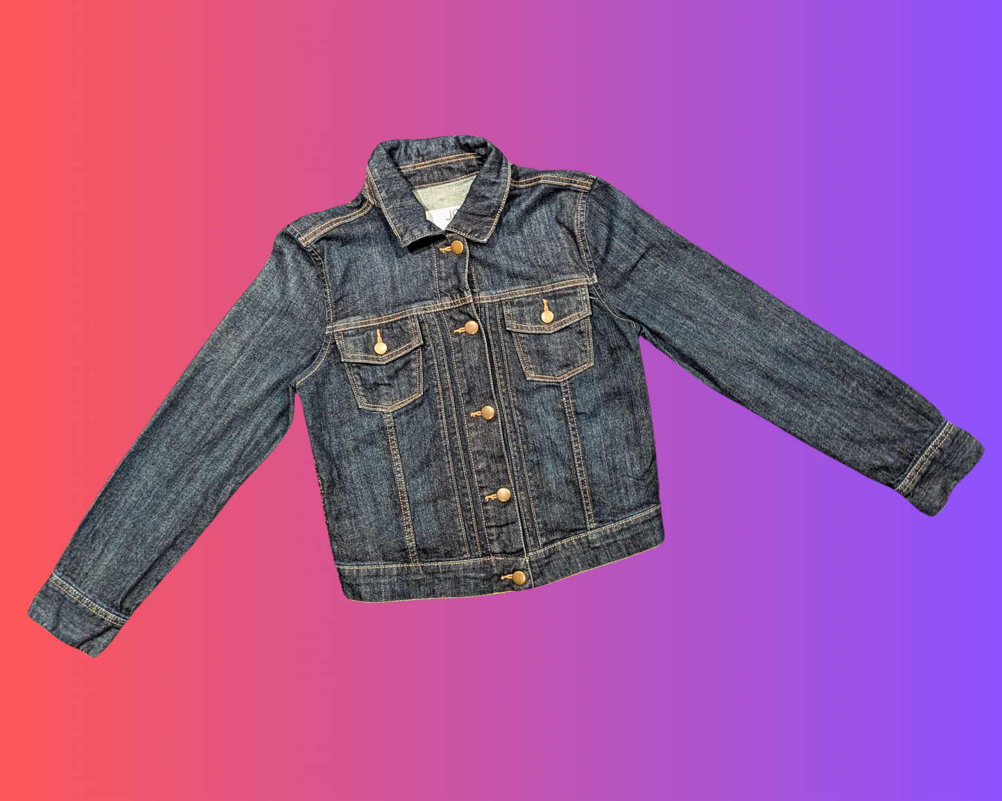 Veste en jean Barbie The Movie faite à la main et recyclée, taille S