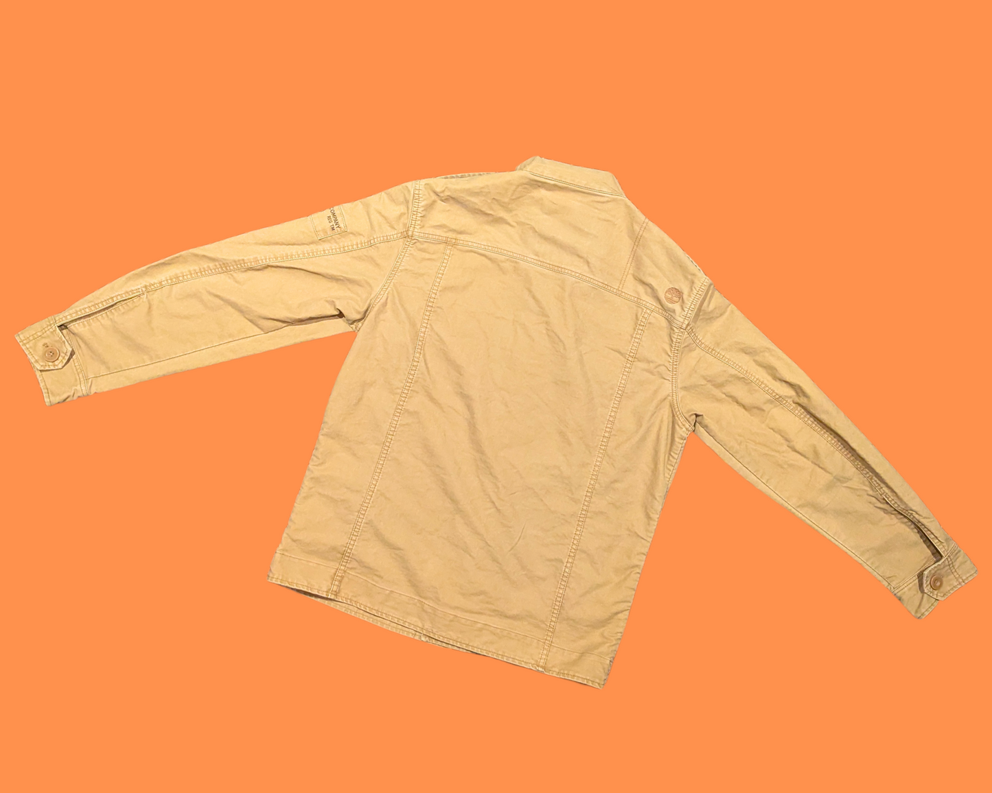 Veste Timberland en jean marron clair Y2K, taille M