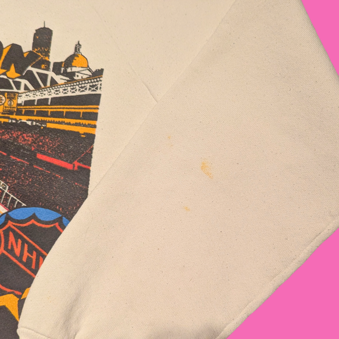 Vintage 1990's Boston Bruins Garden Crewneck Size S