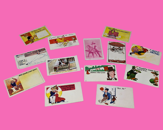 Lot vintage de 13 cartes postales